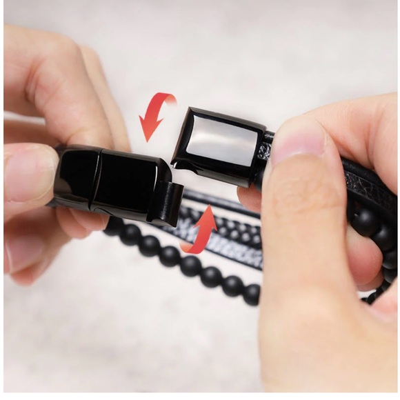 ⚜️🖤⚜️Buddha Stone | Leather bracelet - Unisex - Picture 7 of 14